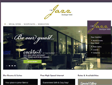 Tablet Screenshot of iamjazzhotel.com